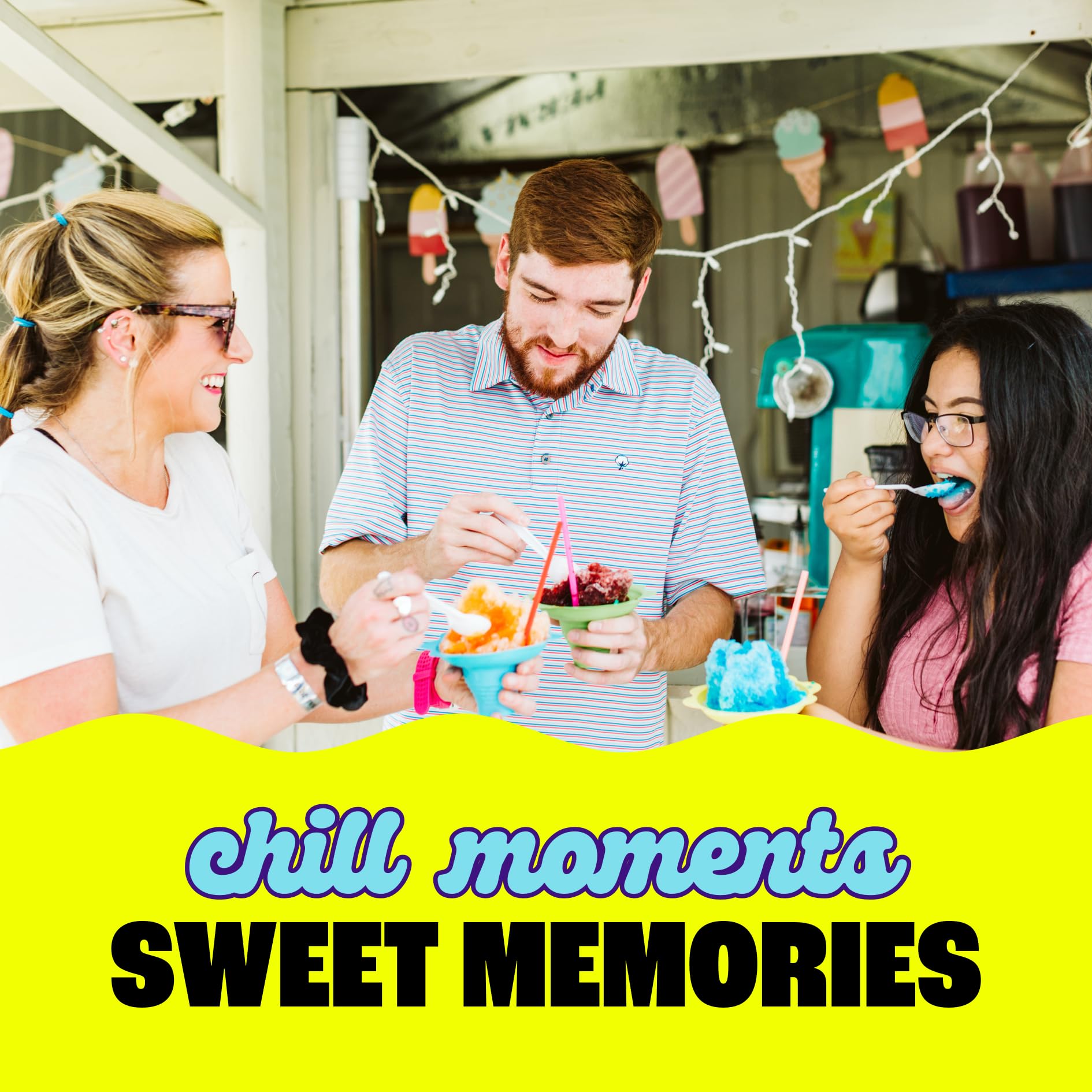 Hawaiian Shaved Ice Syrup Variety Pack - 10 Premium Snow Cone Flavors - Long-Lasting Shaved Ice Flavorings for Home & Business Use - 16oz Bottles - Image 8