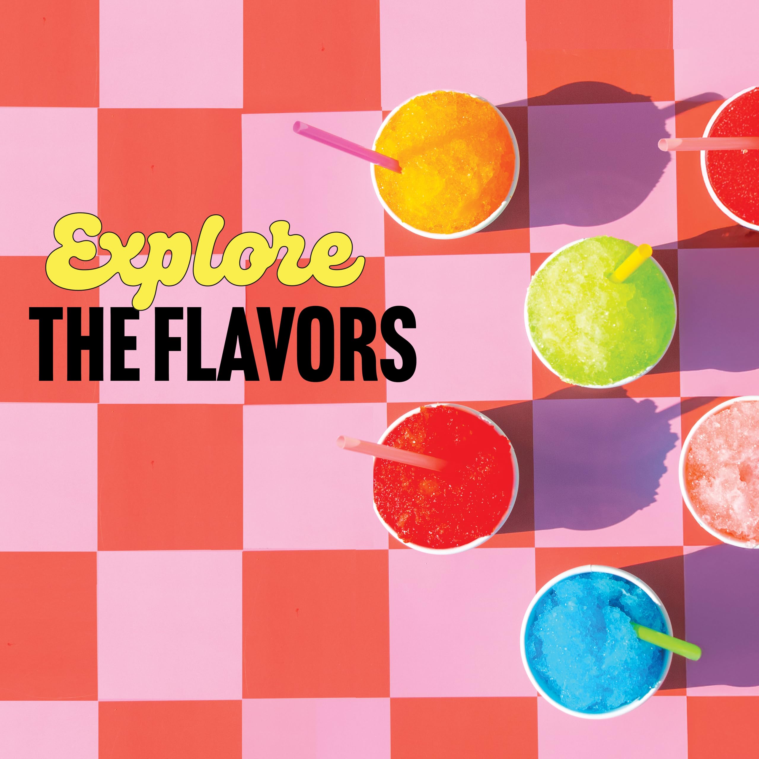 Hawaiian Shaved Ice Party Kit with 20 Syrup Flavors in 16oz. Bottles, 200 Snow Cone Cups, 200 Spoon Straws, and 20 Pouring Spouts. Great for Birthday Parties. Allergy-friendly - Image 8