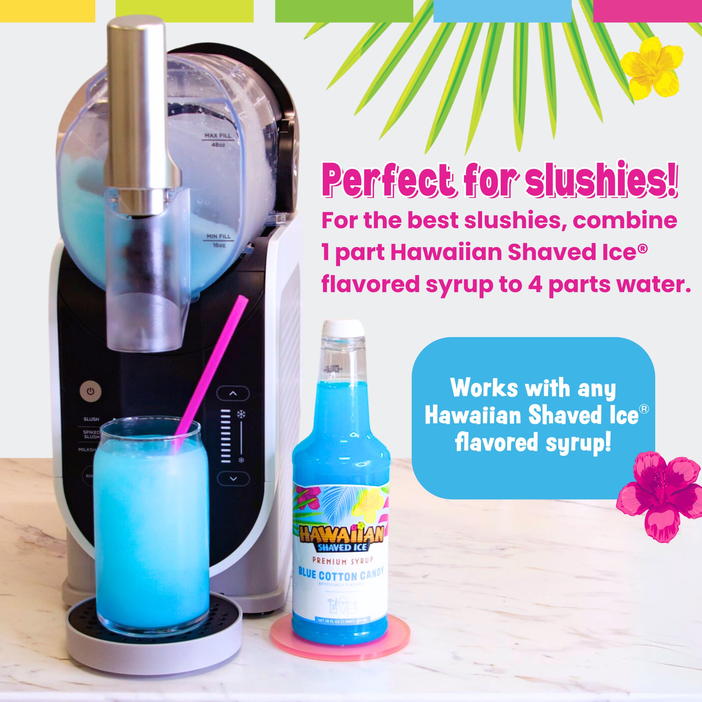 Hawaiian Shaved Ice Sweet and Sour Bundle Featuring the 6 Flavor Snow Cone Syrup Pint Pack with the 6 Sour Syrup Pint Pack Flavoring for Snoballs and Frozen Treats - Image 6