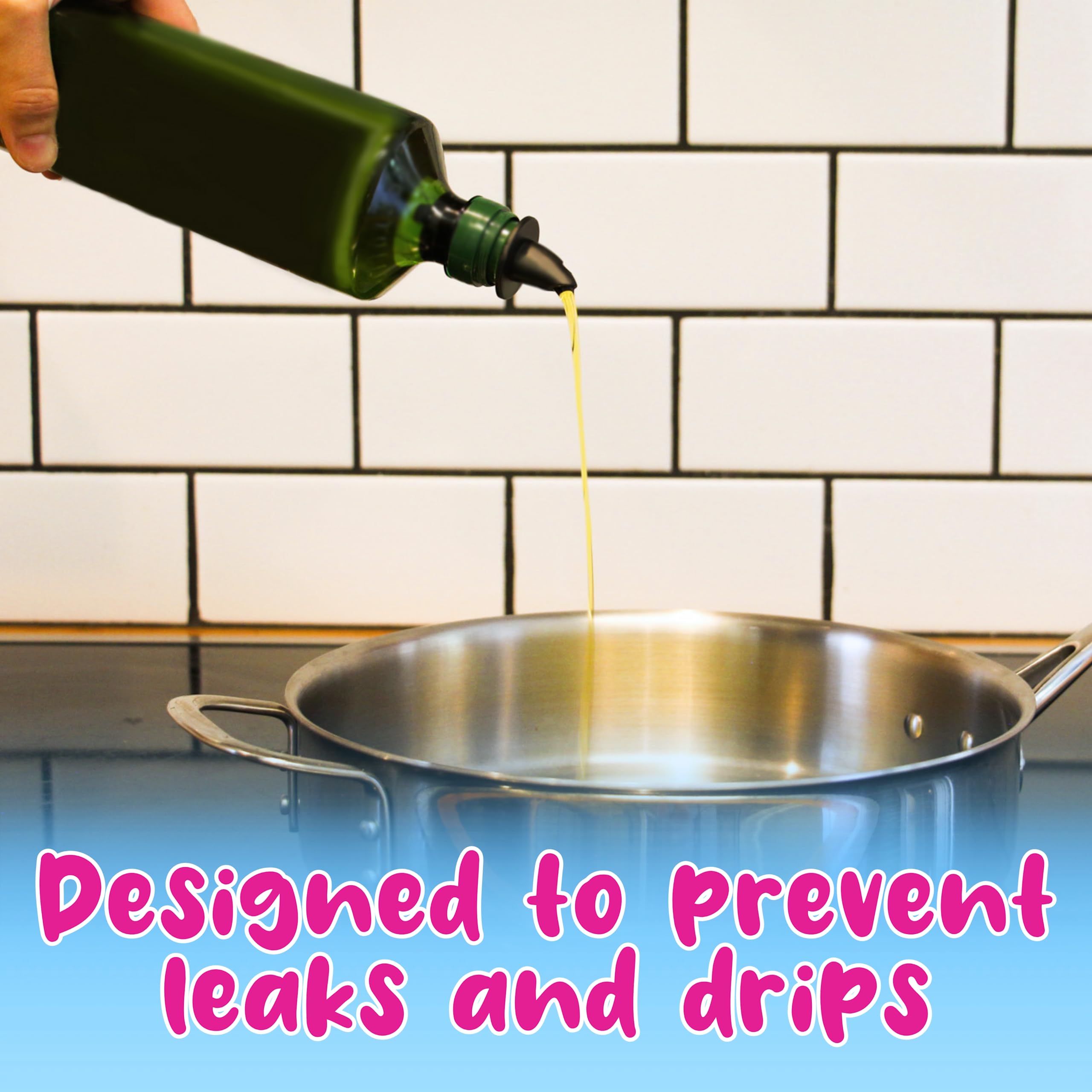 Hawaiian Shaved Ice Syrup Precise Control Bottle Pourers, Professional Pour Spouts for Snow Cone & Drink Flavors (10-Pack) - Image 6